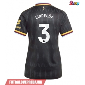 Lacne Ženy Futbalové dres Aston Villa Victor Lindelof #3 2026-27 Krátky Rukáv - Preč